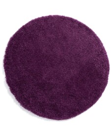 Round thick rug - Cozy Shaggy purple - overzicht boven, thumbnail