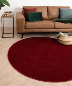 Round rug - Fine red - sfeer