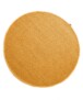Round wool rug - Lett mustard yellow - overzicht boven, thumbnail