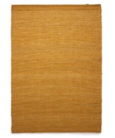 Wool rug - Lett mustard yellow - overzicht, thumbnail