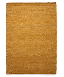 Wool rug - Lett mustard yellow - overzicht