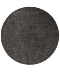 Round rug - Fine grey - overzicht boven, thumbnail
