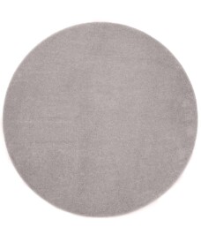Round rug - Fine light grey - overzicht boven, thumbnail
