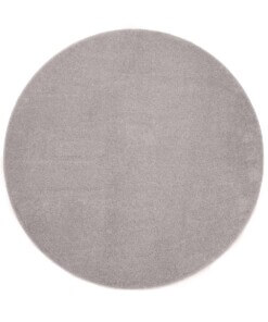 Round rug - Fine light grey - overzicht boven, thumbnail