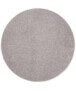 Round rug - Fine light grey - overzicht boven, thumbnail
