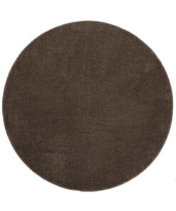 Round rug - Fine mocha - overzicht boven