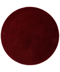 Round rug - Fine red - overzicht boven