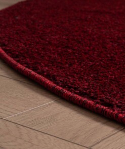 Round rug - Fine red - close up zijkant, thumbnail