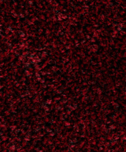 Square low pile rug - Fine red - close up materiaal, thumbnail