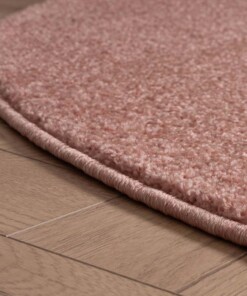 Round rug - Fine pink - close up zijkant, thumbnail