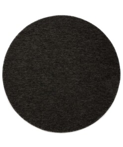 Round rug - Lush anthracite - overzicht boven