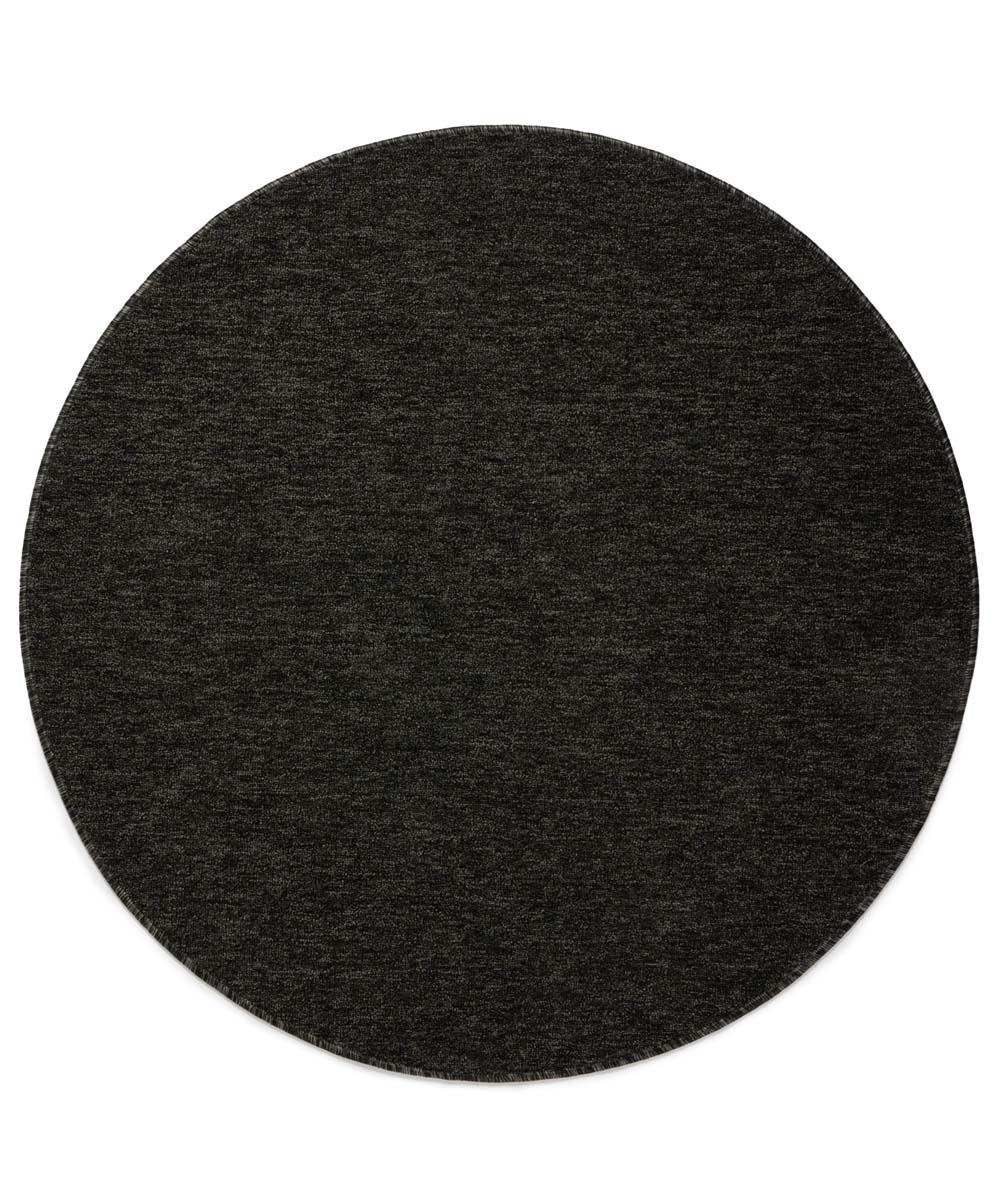 Round rug - Lush anthracite - overzicht boven Round rug - Lush anthracite - overzicht boven