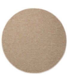 Round rug - Lush beige - overzicht boven, thumbnail