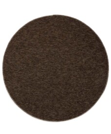 Round rug - Lush brown - overzicht boven, thumbnail