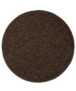 Round rug - Lush brown - overzicht boven, thumbnail