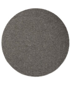 Round rug - Lush grey - overzicht boven, thumbnail