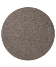 Round rug - Lush taupe/light grey - overzicht boven, thumbnail