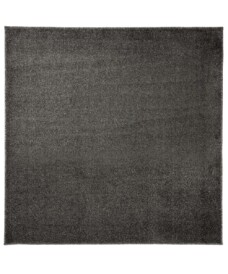Square low pile rug - Fine grey - overzicht boven, thumbnail