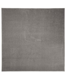 Square low pile rug - Fine light grey - overzicht boven, thumbnail