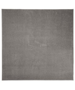 Square low pile rug - Fine light grey - overzicht boven