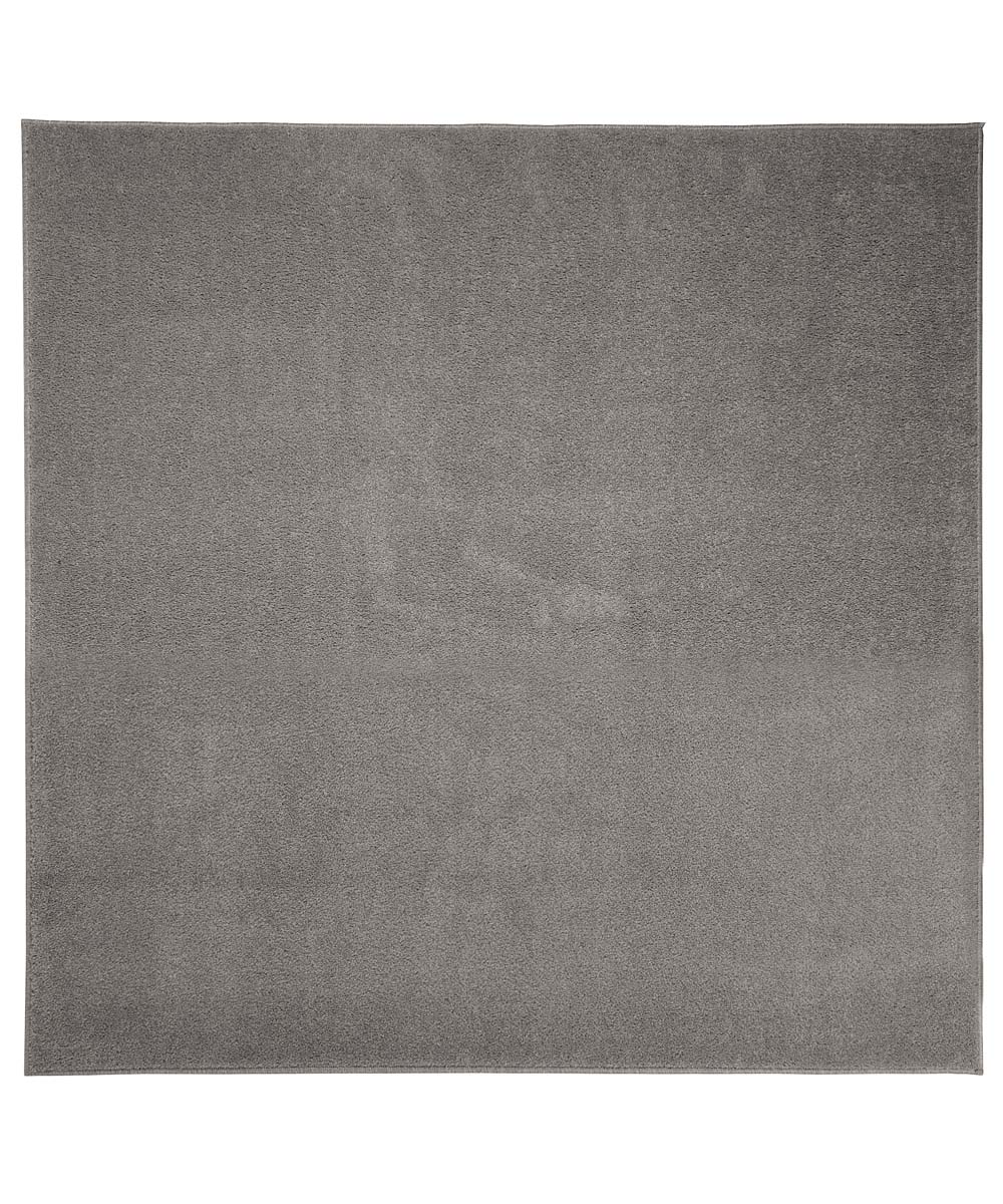 Square low pile rug - Fine light grey - overzicht boven Square low pile rug - Fine light grey - overzicht boven