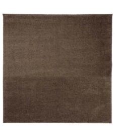 Square low pile rug - Fine mocha - overzicht boven, thumbnail