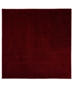 Square low pile rug - Fine red - overzicht boven
