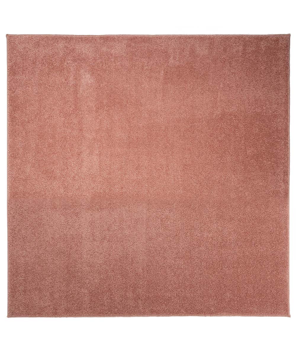 Square low pile rug - Fine pink - overzicht boven Square low pile rug - Fine pink - overzicht boven