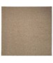 Square low pile rug - Lush beige - overzicht boven, thumbnail