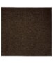 Square low pile rug - Lush brown - overzicht boven, thumbnail