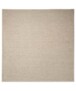 Square low pile rug - Lush cream - overzicht boven, thumbnail