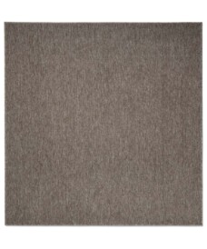 Square low pile rug - Lush taupe - overzicht boven, thumbnail