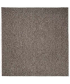 Square low pile rug - Lush taupe - overzicht boven