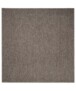 Square low pile rug - Lush taupe - overzicht boven, thumbnail