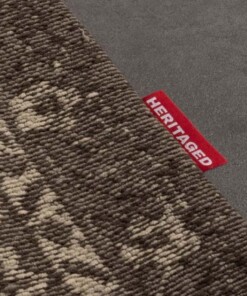 Vintage rug - Nomad grey/taupe - close up zijkant, thumbnail