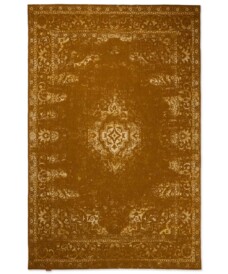 Vintage rug - Nomad mustard yellow - overzicht boven, thumbnail