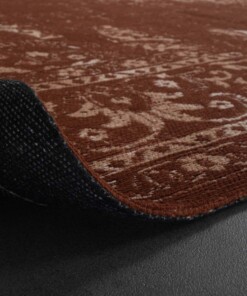 Vintage rug - Nomad rusty brown - close up vouw, thumbnail Vintage rug - Nomad rusty brown - close up vouw, thumbnail