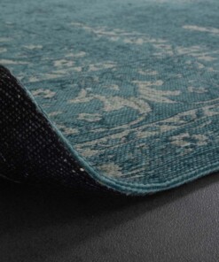 Vintage rug - Nomad grey/blue - close up vouw, thumbnail