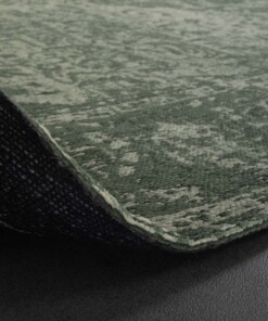 Vintage rug - Traditions green - close up vouw, thumbnail