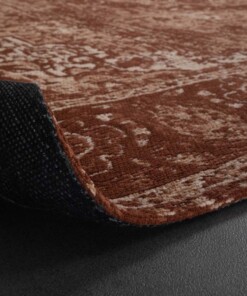 Vintage rug - Traditions rusty brown - close up vouw, thumbnail