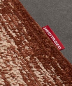 Vintage rug - Village rusty brown - close up zijkant, thumbnail Vintage rug - Village rusty brown - close up zijkant, thumbnail