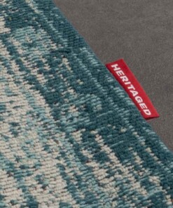 Vintage rug - Village grey/blue - close up zijkant, thumbnail Vintage rug - Village grey/blue - close up zijkant, thumbnail