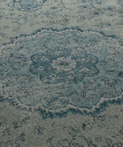 Vintage rug - Village grey/blue - close up materiaal, thumbnail Vintage rug - Village grey/blue - close up materiaal, thumbnail