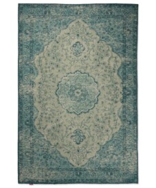 Vintage rug - Village grey/blue - overzicht boven, thumbnail