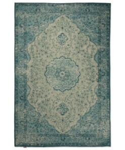 Vintage rug - Village grey/blue - overzicht boven