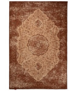 Vintage rug - Village rusty brown - overzicht boven