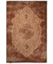 Vintage rug - Village rusty brown - overzicht boven, thumbnail