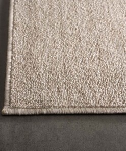 Square low pile rug - Lush cream - close up hoek, thumbnail
