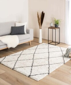 Berber runner rug - Artisan Ouar white/grey - sfeer, thumbnail