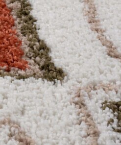 Round boho rug​ - Artisan white/multi - close up, thumbnail